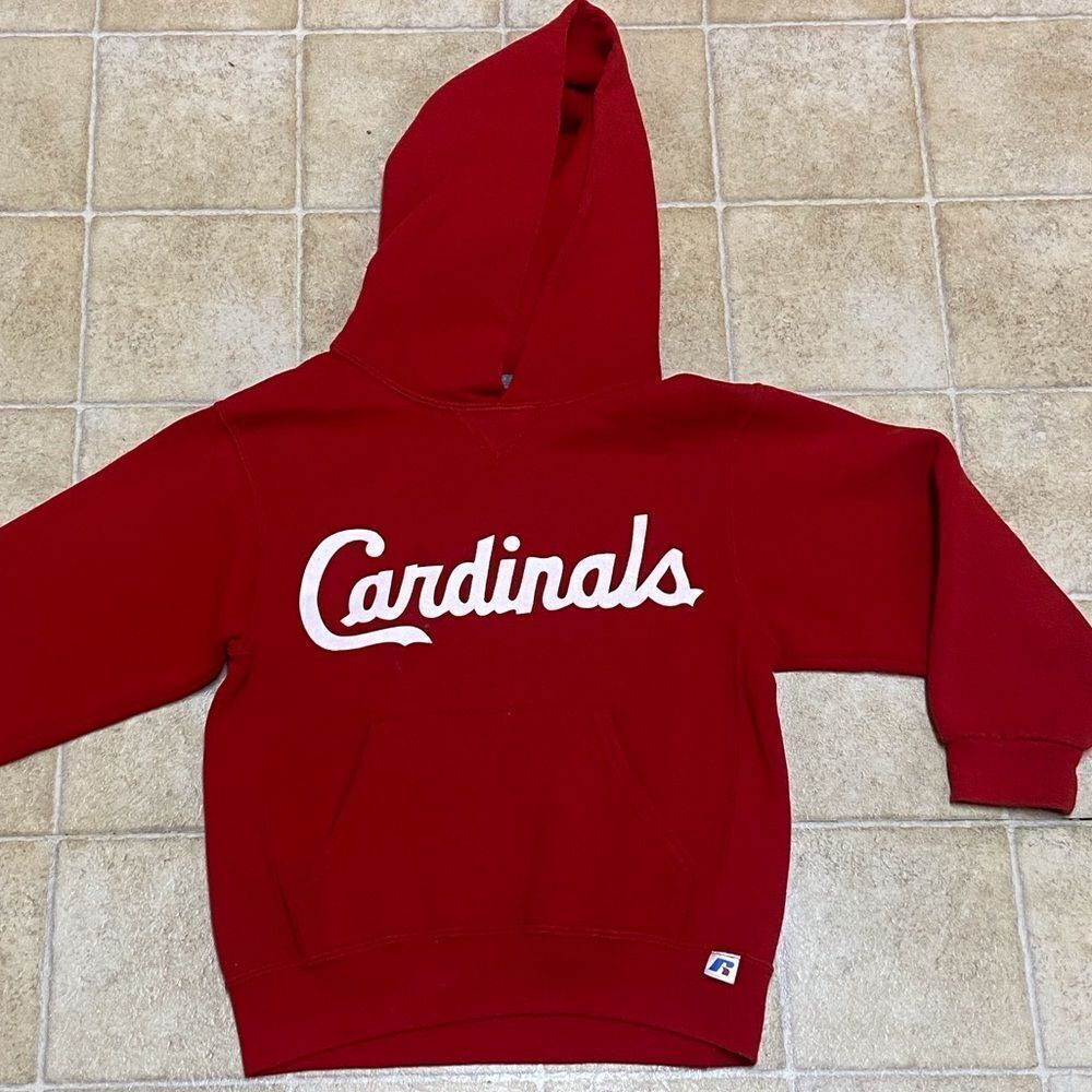 đĽ°VTG, Russell Cardinals #10 AthleticâRed Hoodie Size S Youth